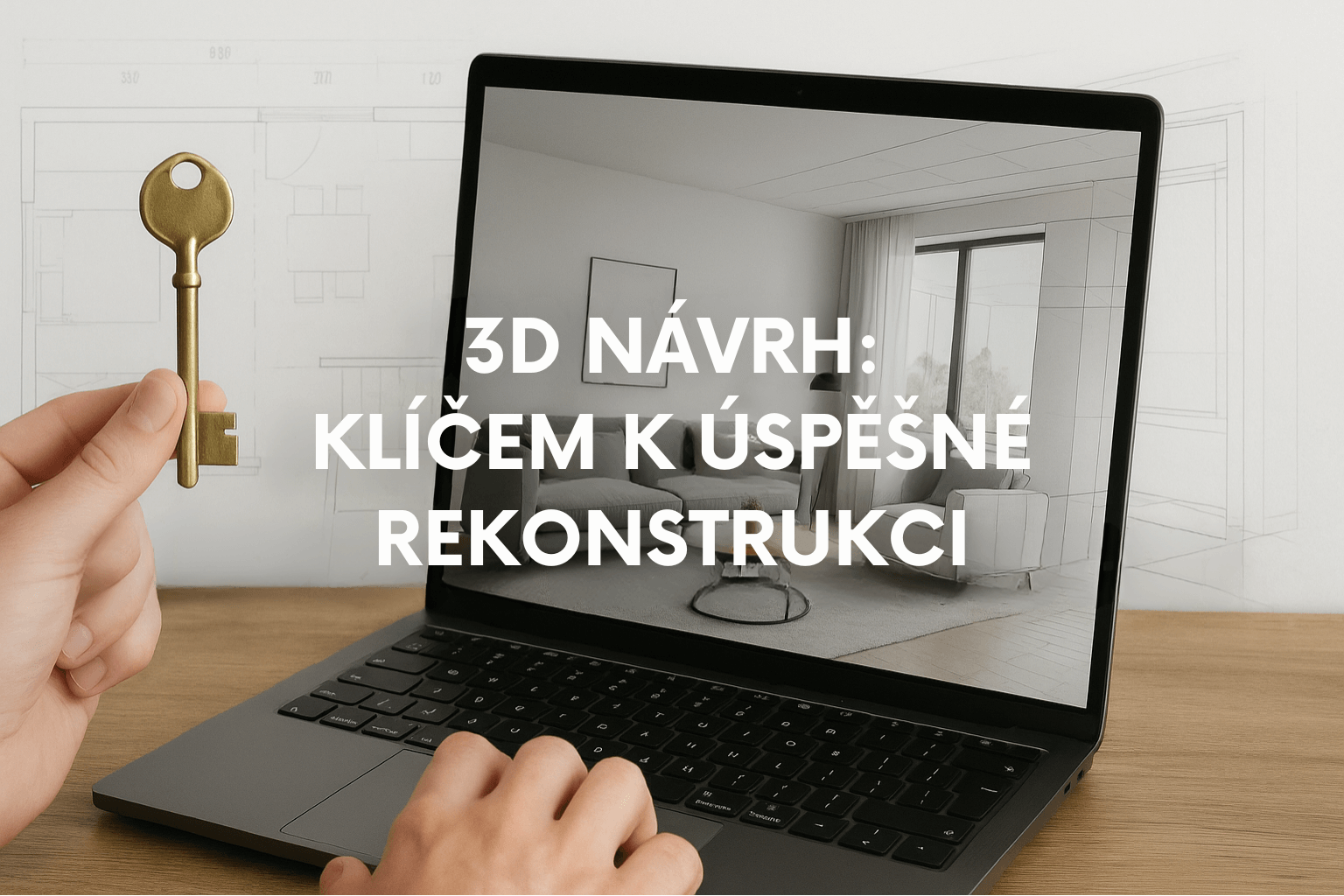 Vizualizace při rekonstrukci bytu Ostrava